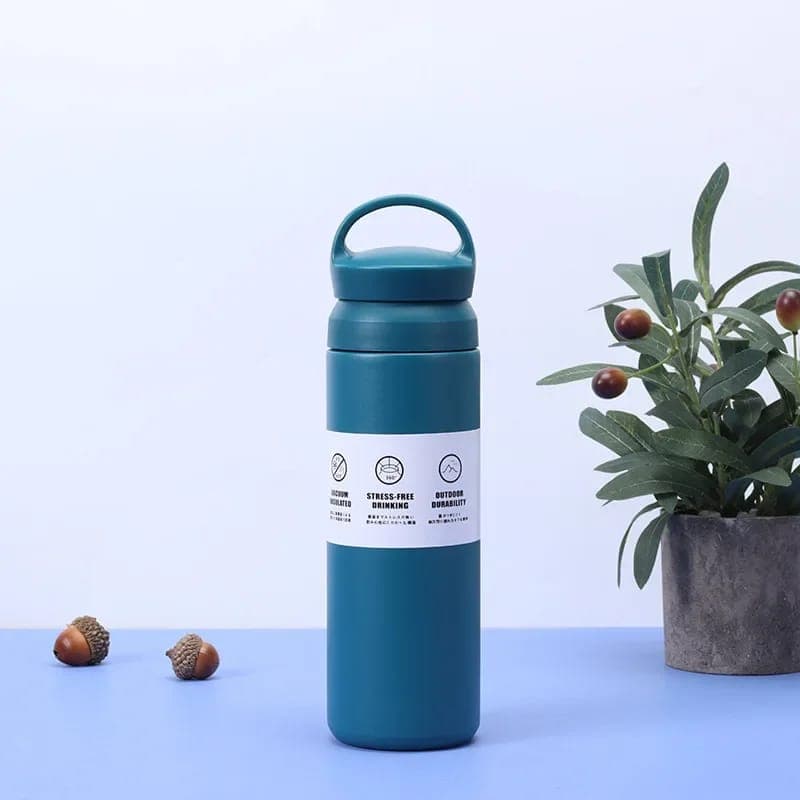 Double-Wall Insulated Steel Bottle – Blue