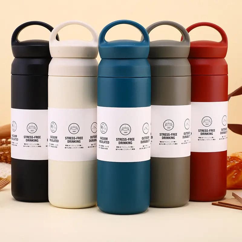 Double-Wall Insulated Steel Bottle – Maroon